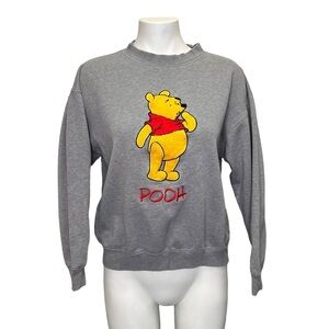 Vintage Disney Mickey Inc Winnie Pooh Embroidered 3D Sweatshirt Boxy Fit